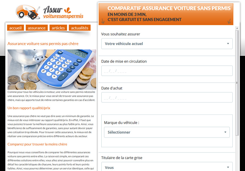 assurance voiture sans permis